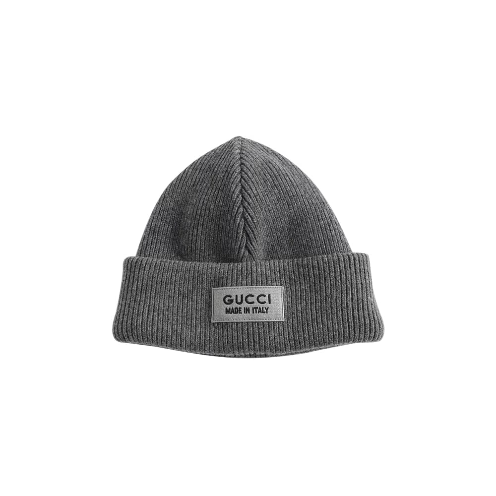 Gucci Patch Beanie Graphite