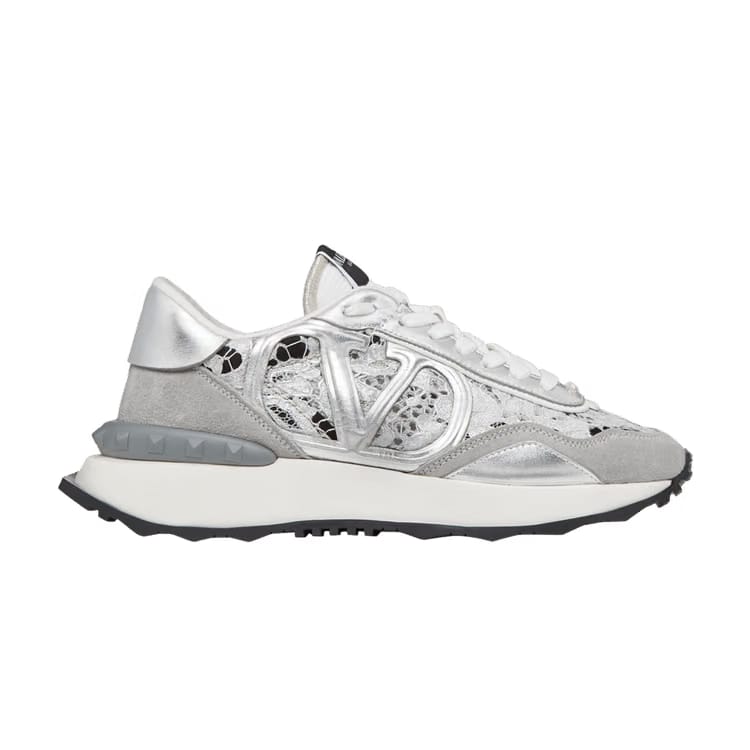 Valentino Wmns Lacerunner Low 'Lace - Silver Pastel Grey'