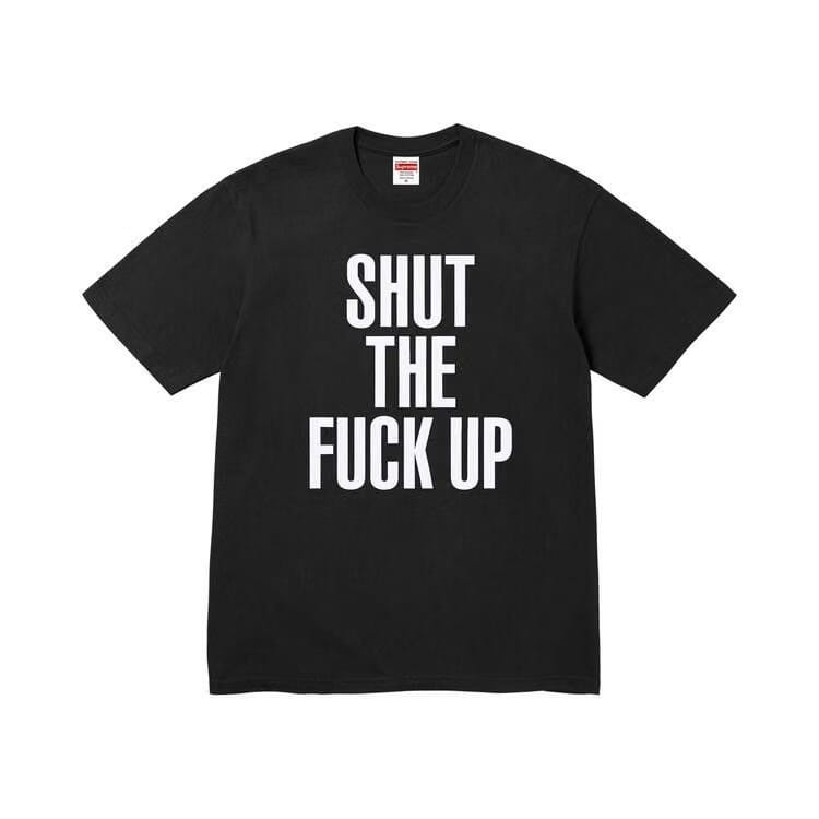Supreme x Number (N)Ine Shut Up T-Shirt Black