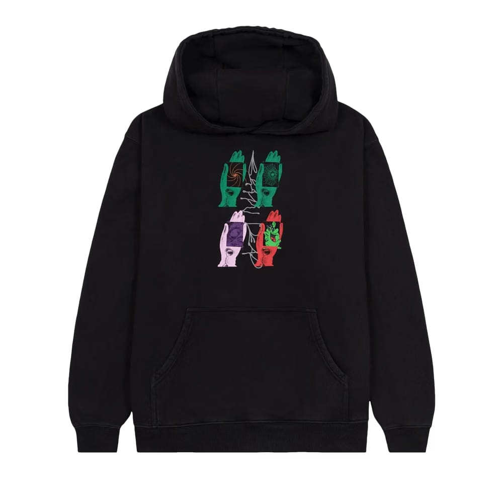 Brain Dead Throwing Hands Hoodie Black