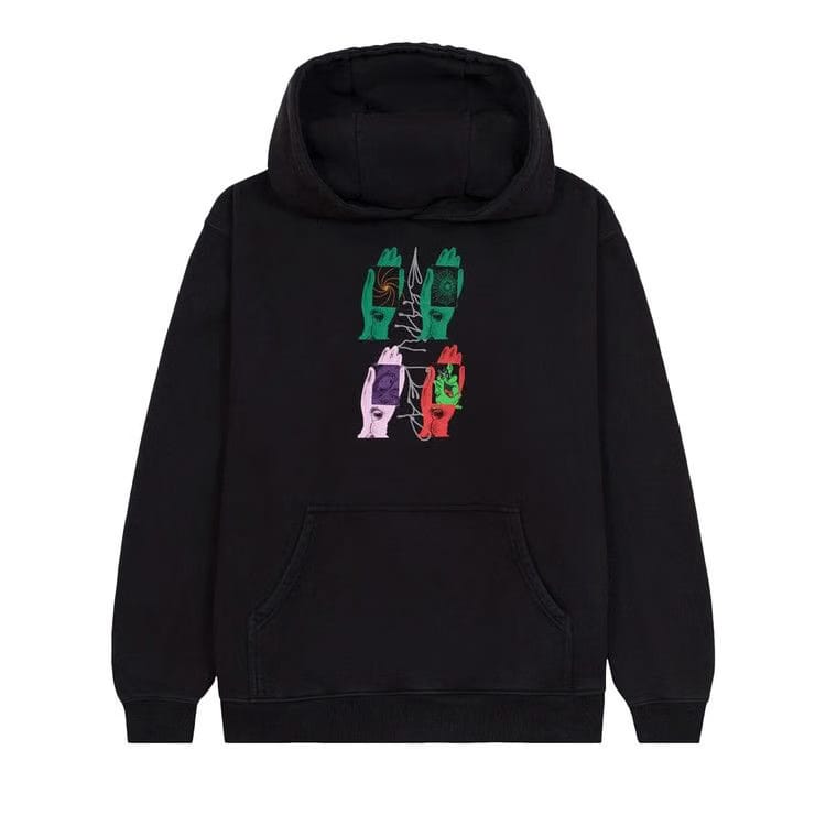 Brain Dead Throwing Hands Hoodie Black