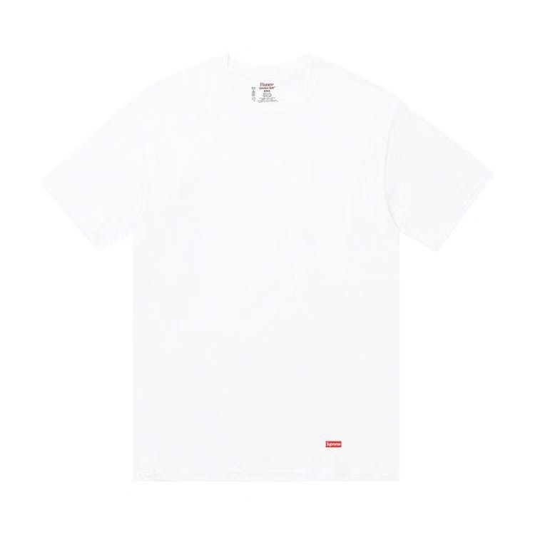 Supreme x Hanes Tagless Tees (3 Pack) White