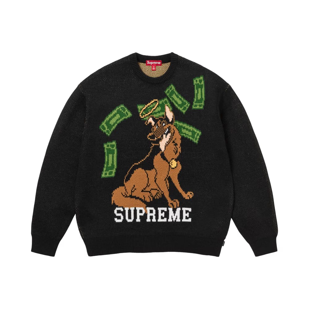 Supreme All Dogs Go To Heaven Sweater Black