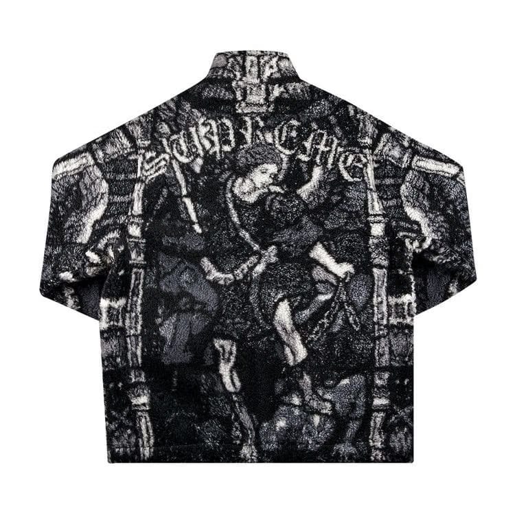 Supreme Saint Michael Fleece Jacket Black
