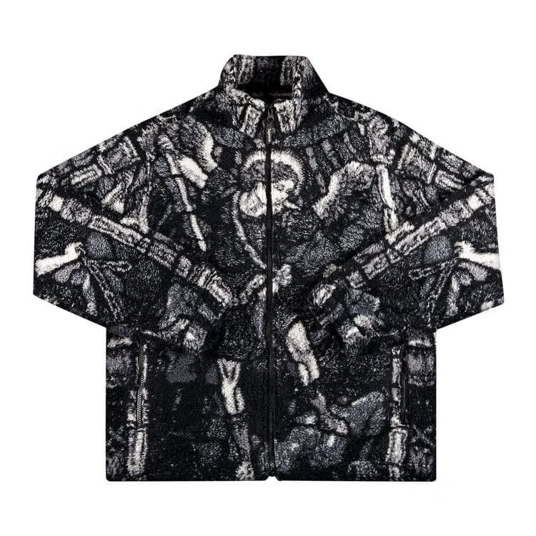 Supreme Saint Michael Fleece Jacket Black