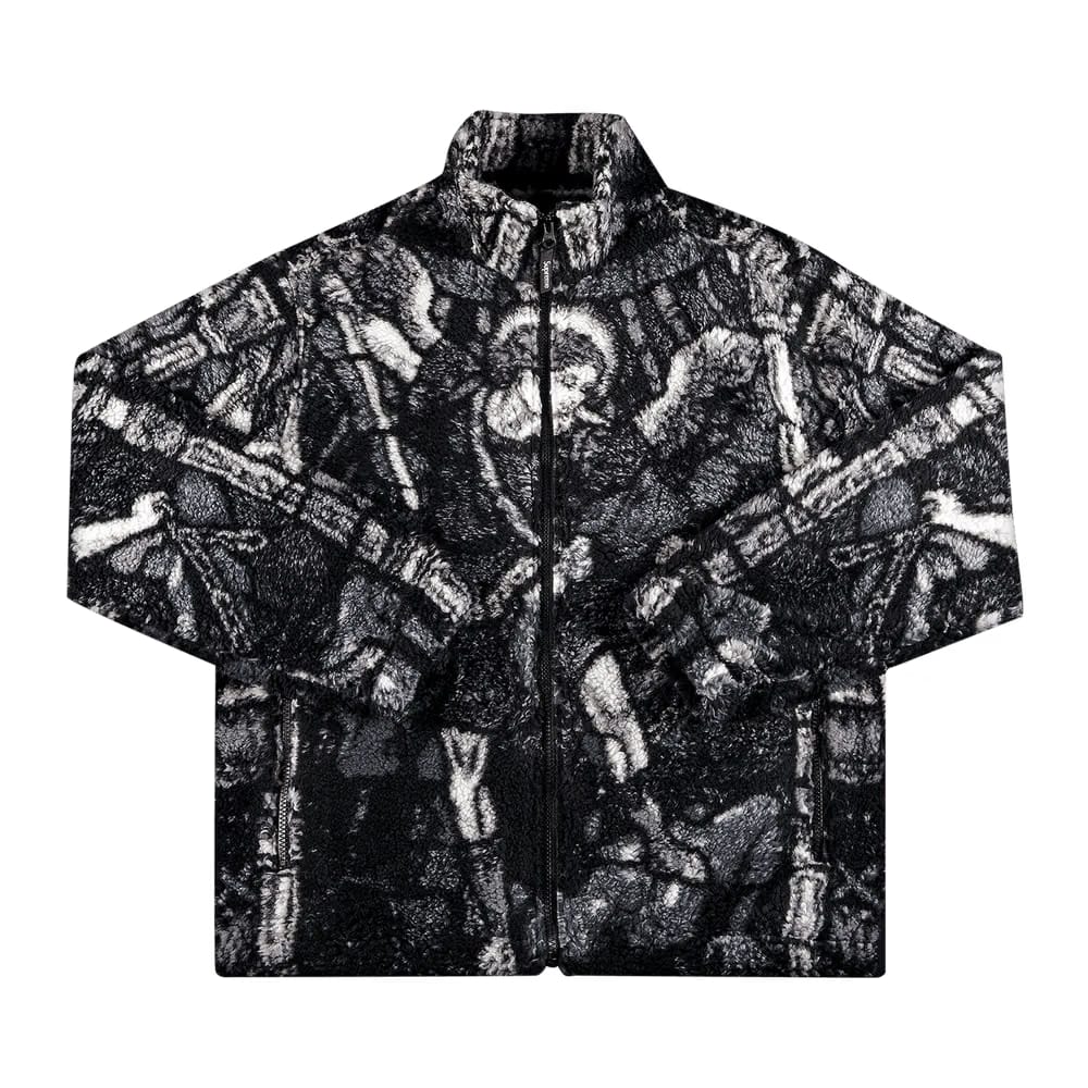 Supreme Saint Michael Fleece Jacket Black