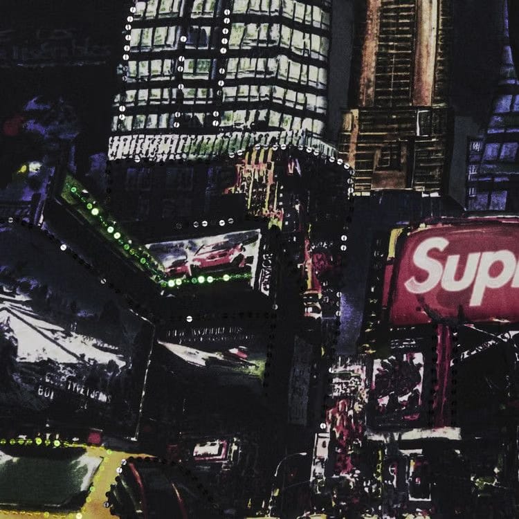 Supreme Skyline Sequin Long-Sleeve Top Night