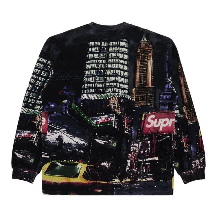 Supreme Skyline Sequin Long-Sleeve Top Night