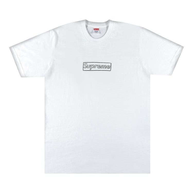 Supreme x KAWS Chalk Logo T-Shirt White