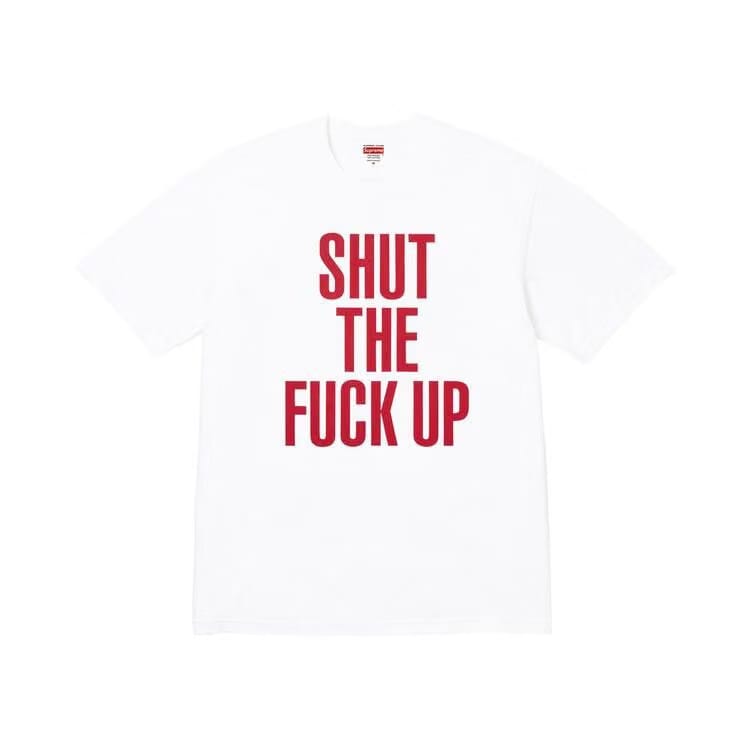Supreme x Number (N)Ine Shut Up T-Shirt White