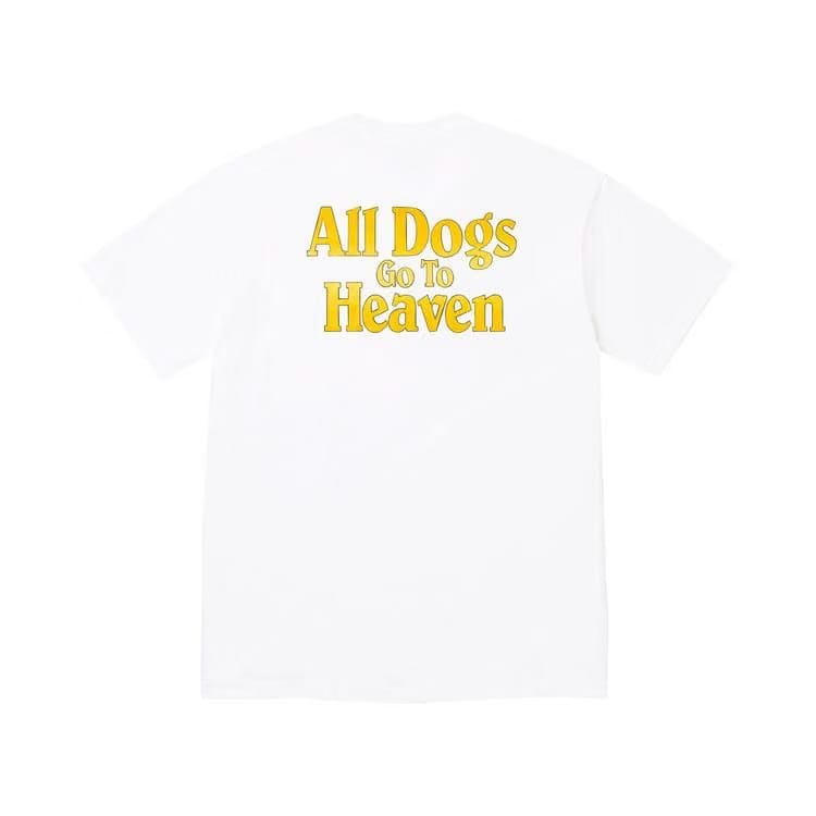 Supreme All Dogs Go To Heaven T-Shirt White