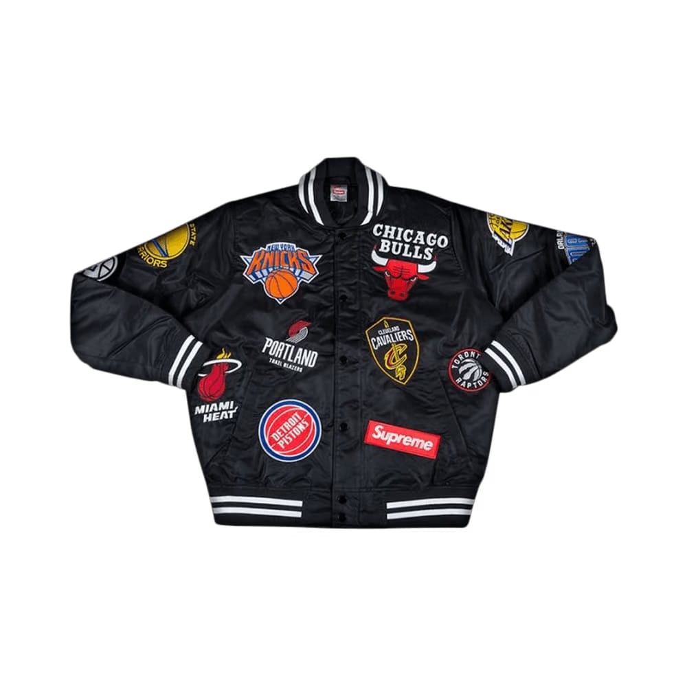 Supreme x Nike x NBA Teams Warm Up Jacket Black