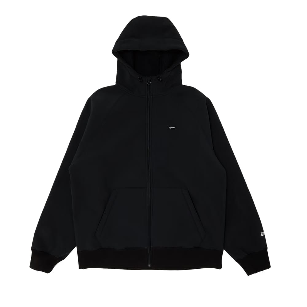 Supreme x WINDSTOPPER Zip Up Hoodie Black