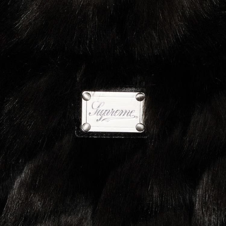 Supreme 2-Tone WINDSTOPPER Faux Fur Jacket Black
