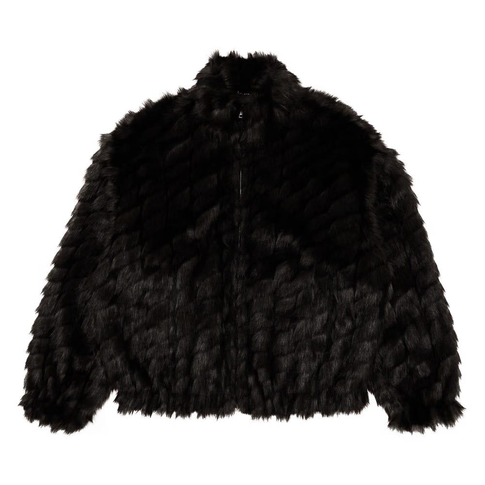 Supreme 2-Tone WINDSTOPPER Faux Fur Jacket Black