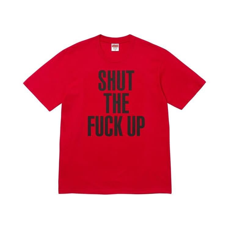 Supreme x Number (N)Ine Shut Up T-Shirt Red