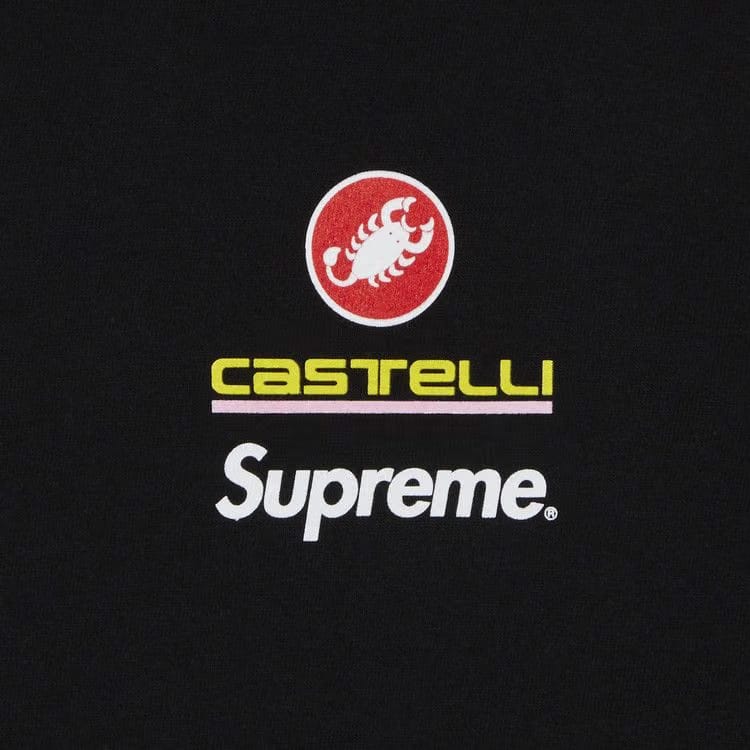Supreme x Spongebob Squarepants x Castelli Racing Long-Sleeve T-Shirt Black