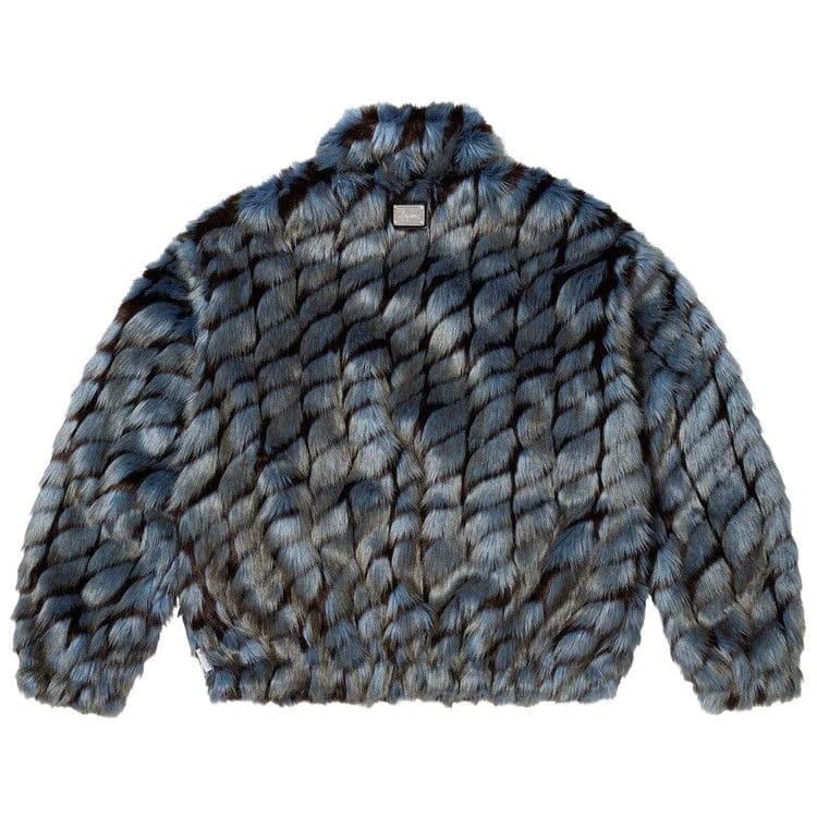 Supreme 2-Tone WINDSTOPPER Faux Fur Jacket Blue