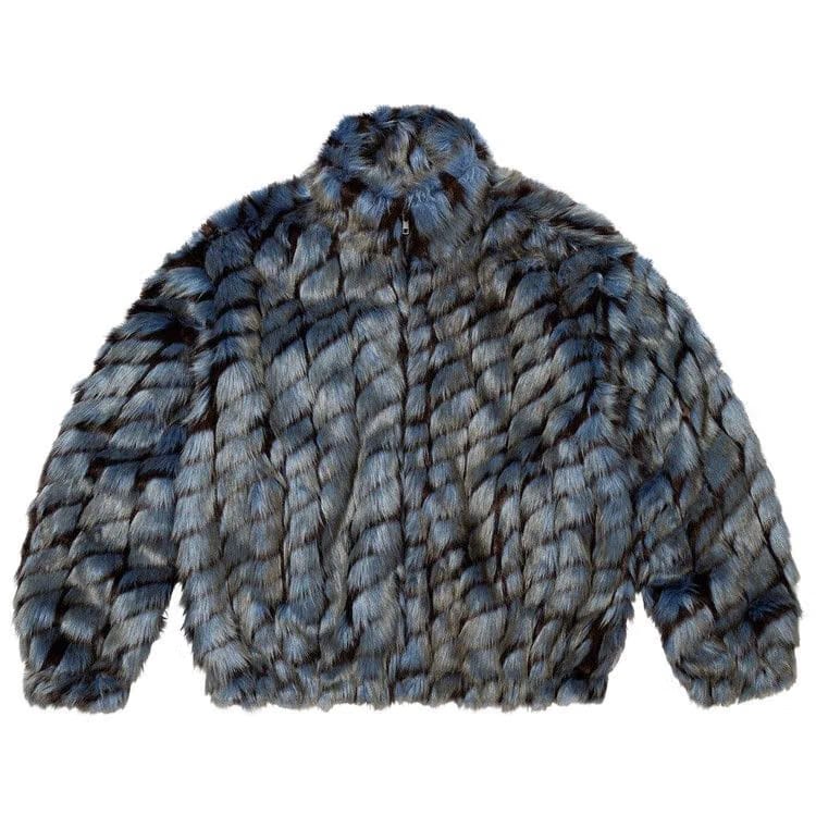 Supreme 2-Tone WINDSTOPPER Faux Fur Jacket Blue
