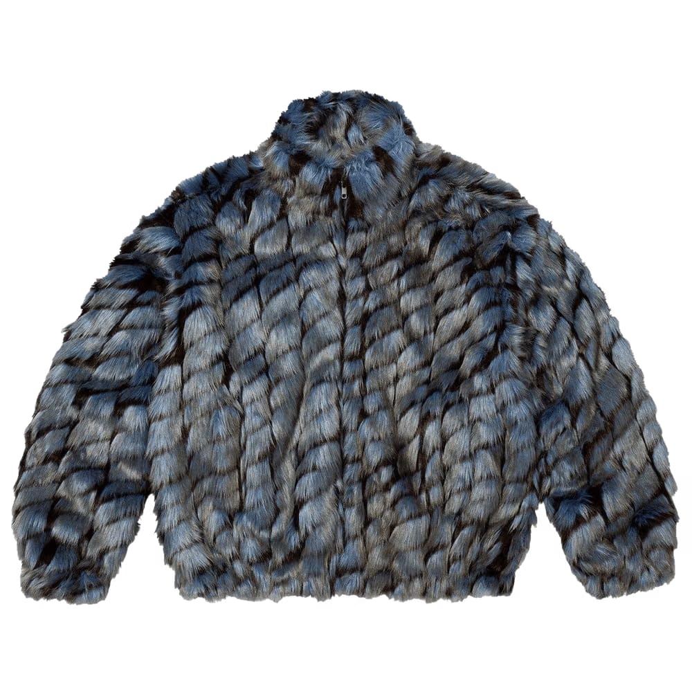 Supreme 2-Tone WINDSTOPPER Faux Fur Jacket Blue