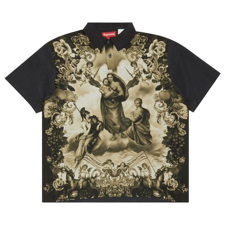 Supreme Heavenly Silk Polo Black