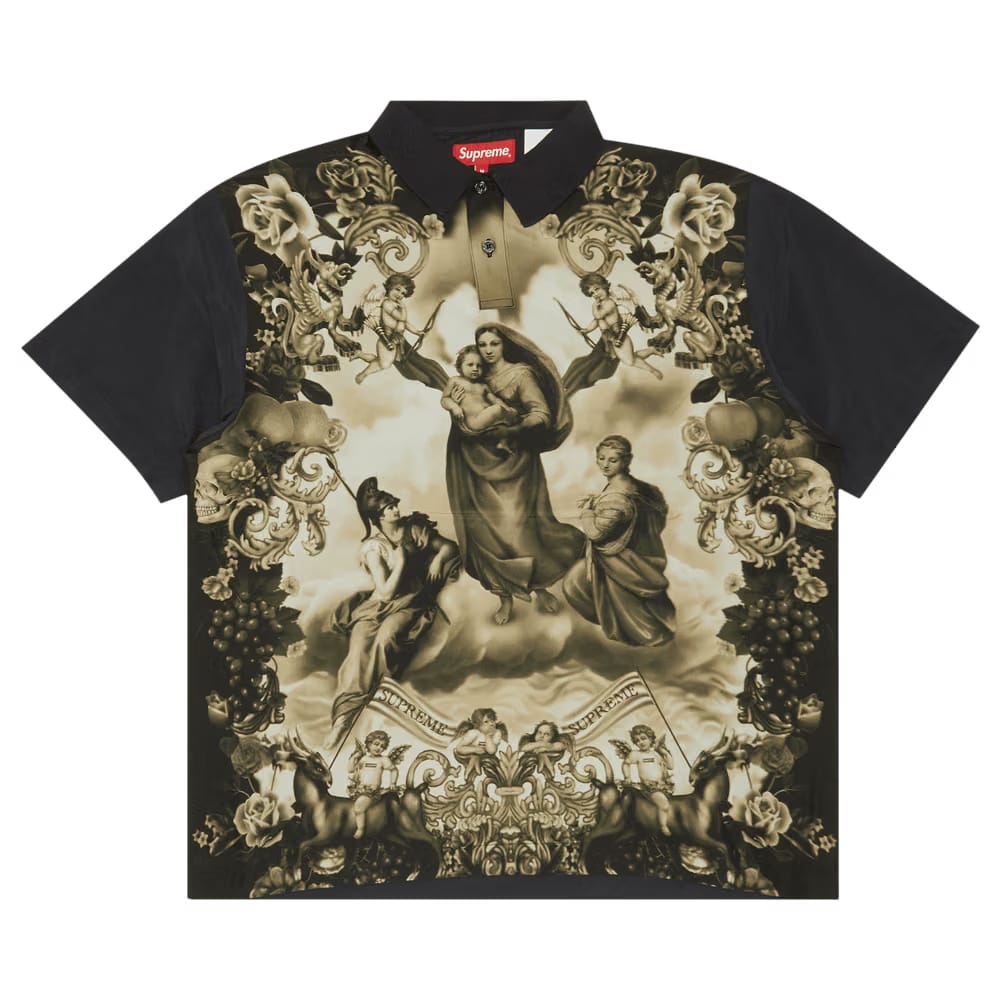 Supreme Heavenly Silk Polo Black