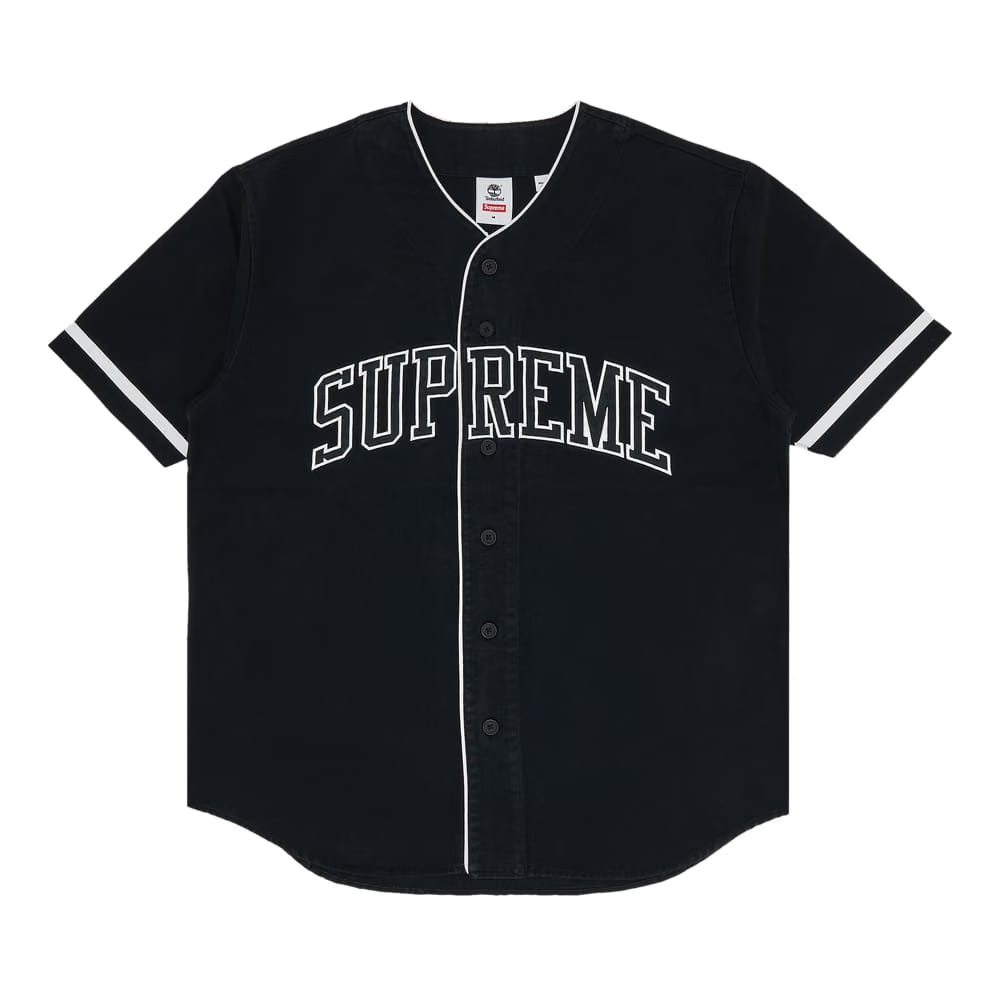 Supreme x Timberland Baseball Jersey Black