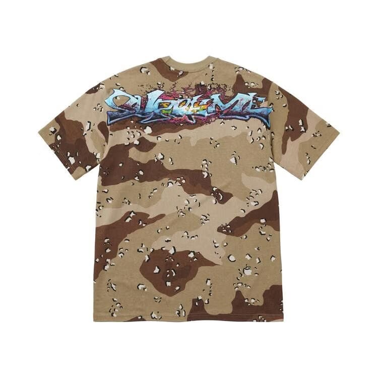 Supreme Tag T-Shirt Chocolate Chip Camo