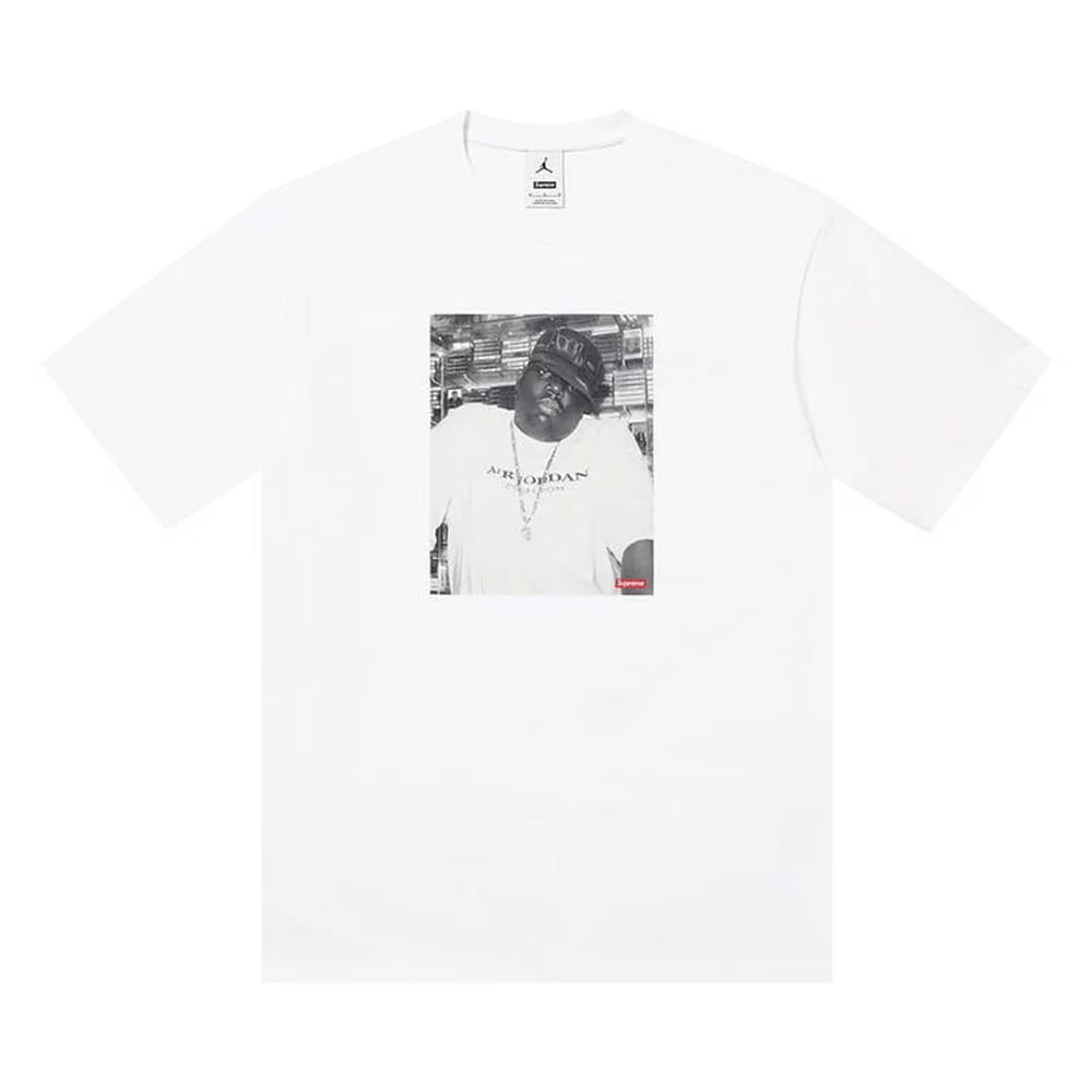 Supreme x Jordan Biggie Shorts-Sleeve Top White