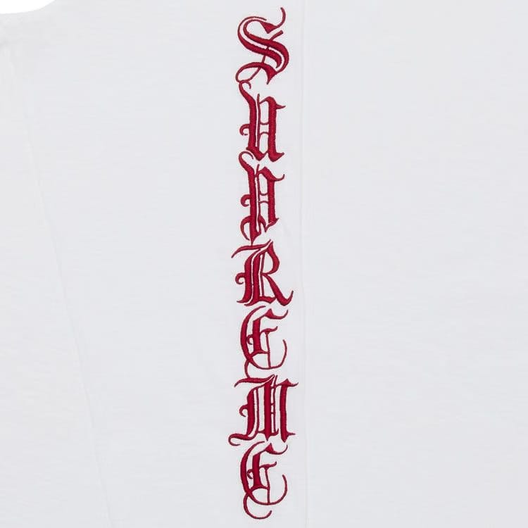 Supreme Old English Long-Sleeve Top White