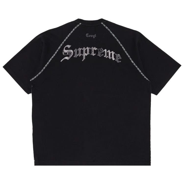 Supreme x Coogi Raglan Shorts-Sleeve Top Black