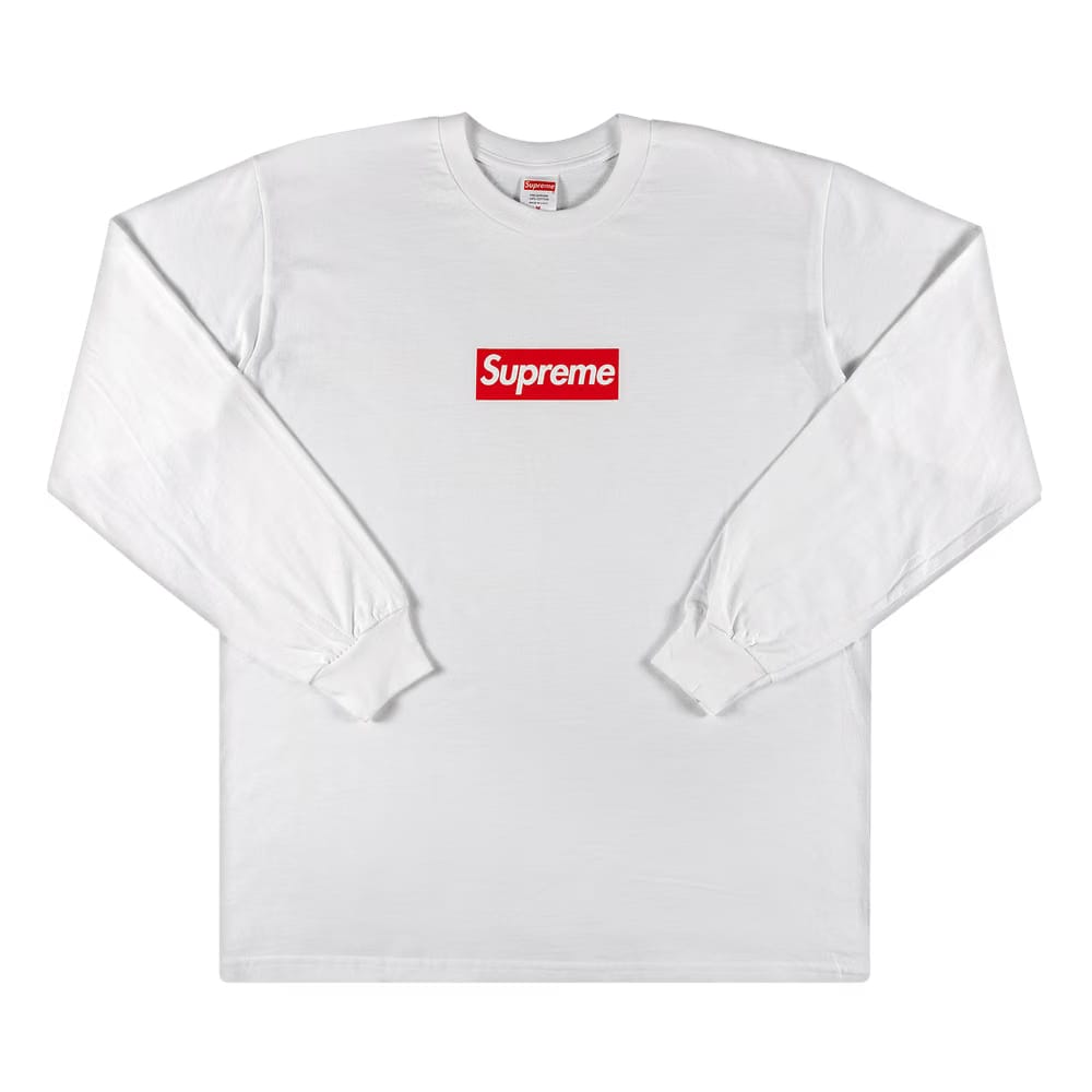 Supreme Box Logo Long-Sleeve T-Shirt White