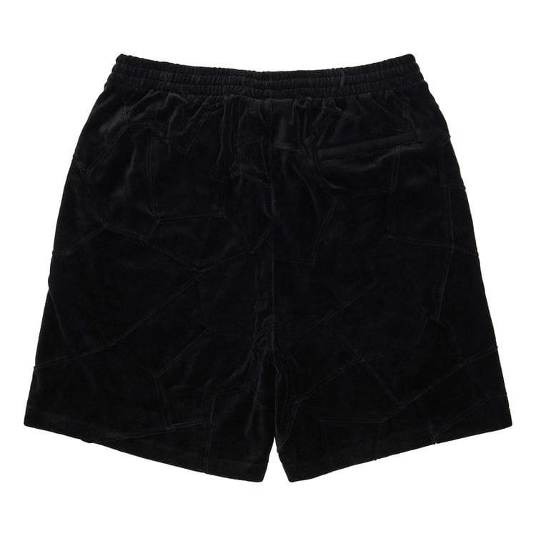 Supreme Patchwork Velour Shorts Black