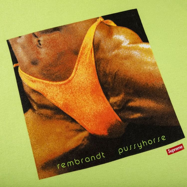 Supreme x Butthole Surfers Rembrandt Pussyhorse T-Shirt Neon Green