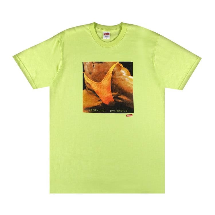 Supreme x Butthole Surfers Rembrandt Pussyhorse T-Shirt Neon Green