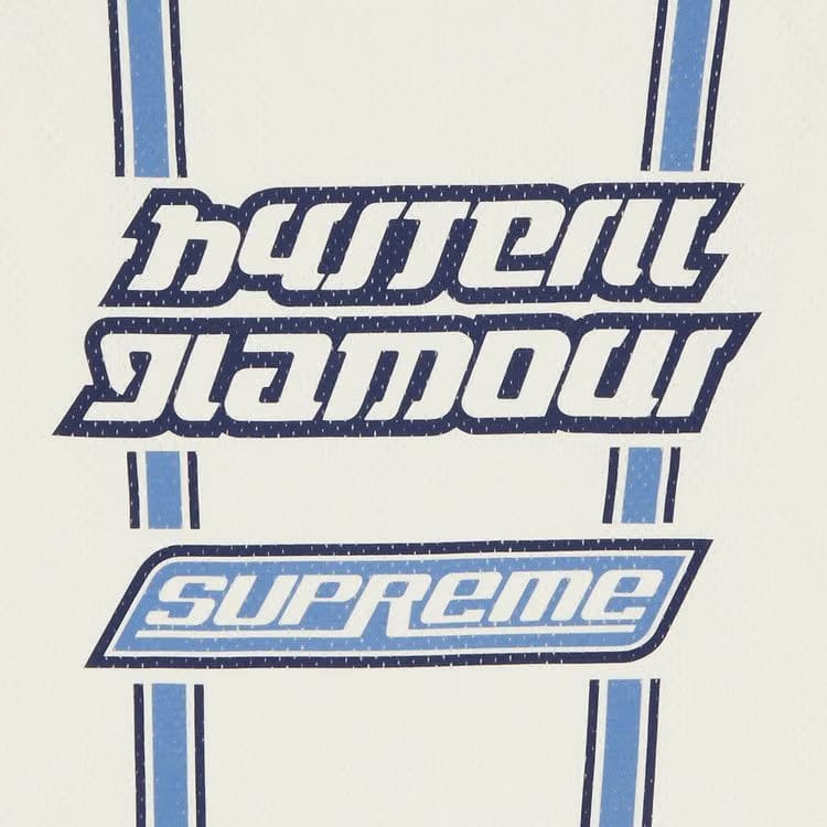 Supreme x HYSTERIC GLAMOUR Mesh Long-Sleeve Top White