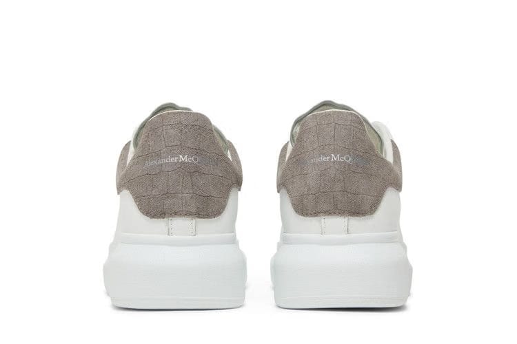 Alexander McQueen Oversized Sneaker Lead Crocodile