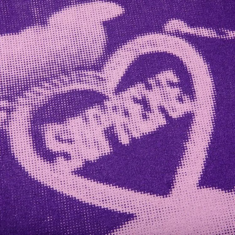 Supreme Kim Necklace Shorts-Sleeve Top Purple