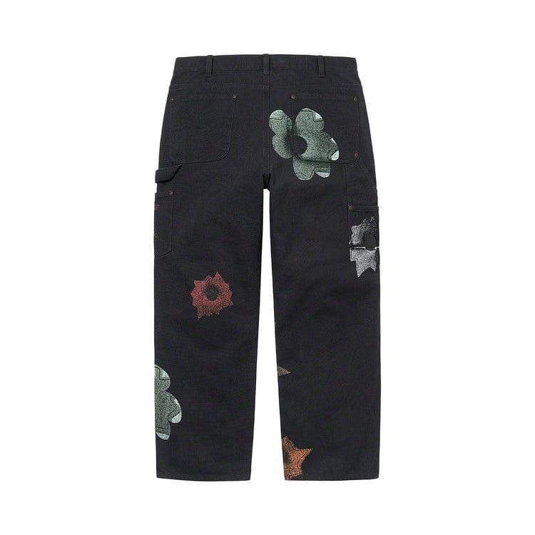 Supreme x Nate Lowman Double Knee Painter Pant Black