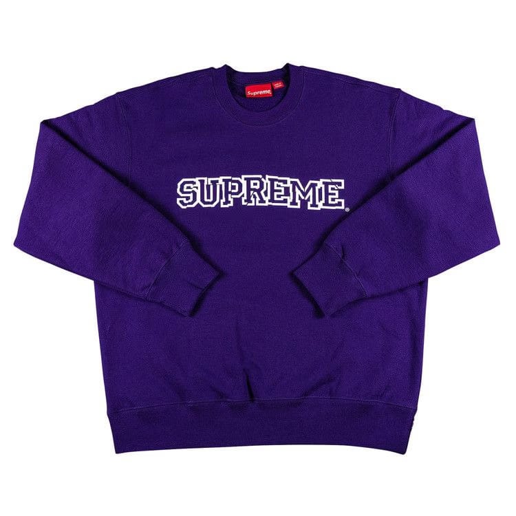 Supreme Shattered Logo Crewneck Purple