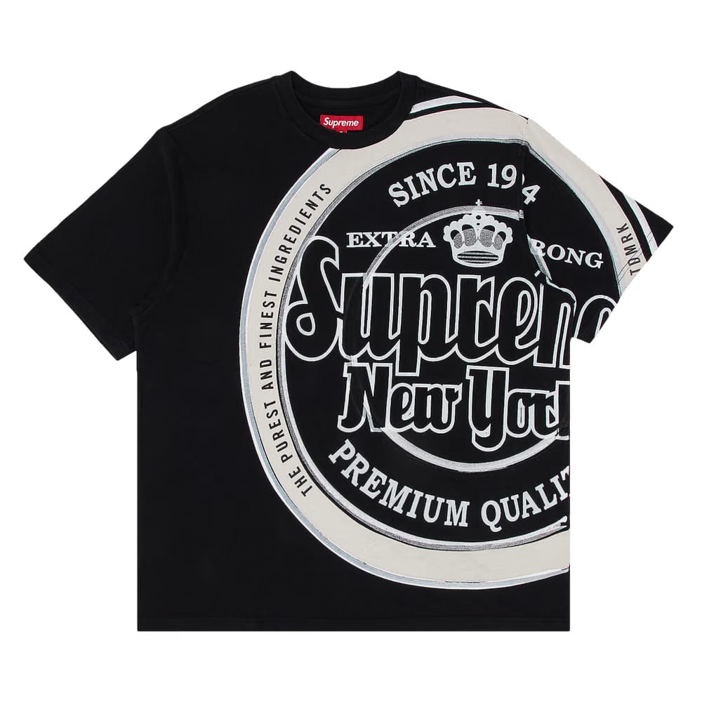 Supreme Lager Shorts-Sleeve Top Black