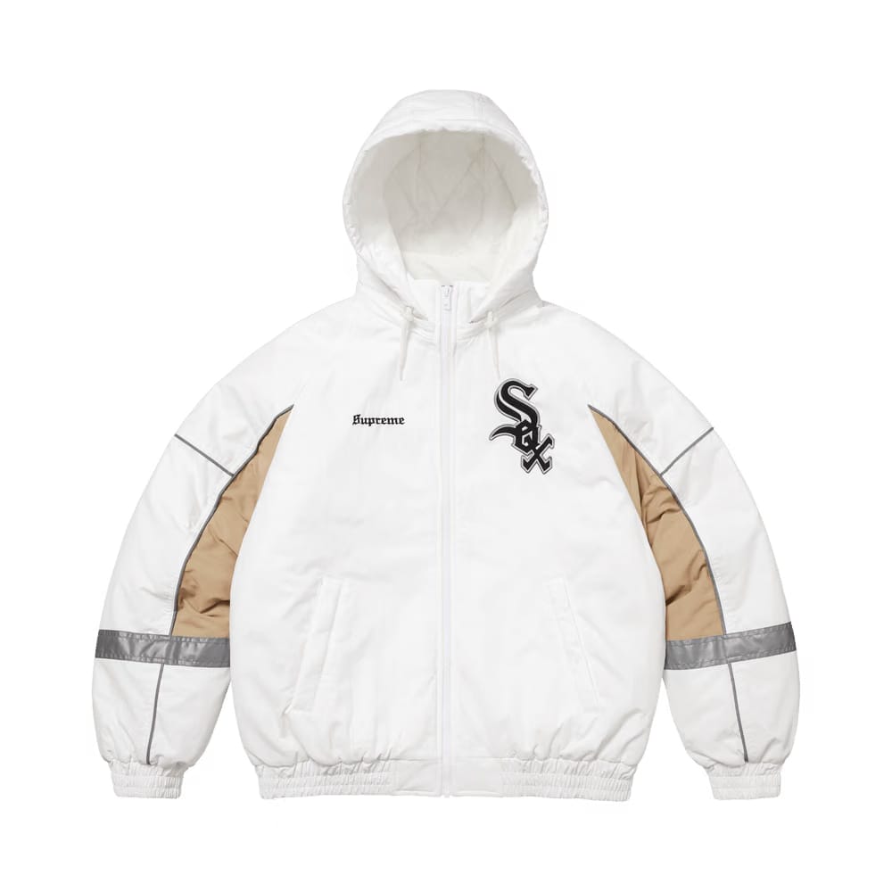 Supreme x Chicago White Sox Stadium Jacket White