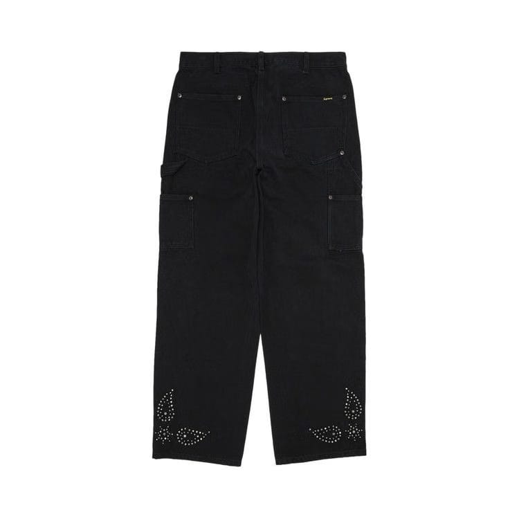 Supreme Paisley Studded Double Knee Painter Pant Black