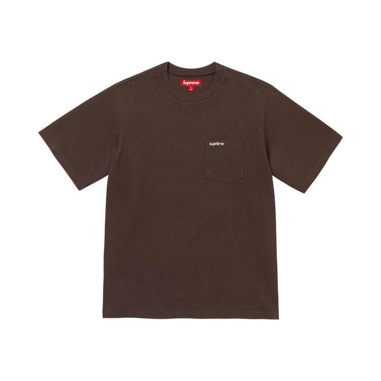 Supreme Shorts-Sleeve Pocket T-Shirt Dark Brown