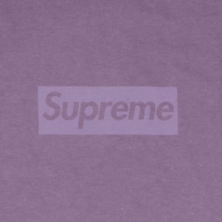 Supreme Tonal Box Logo T-Shirt Dusty Purple