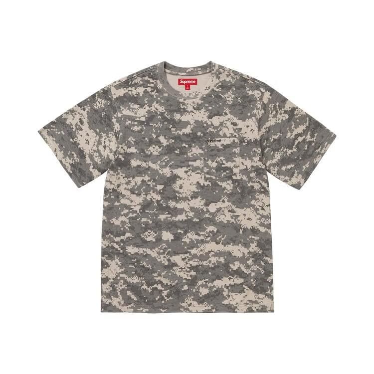 Supreme Shorts-Sleeve Pocket T-Shirt Digi Camo