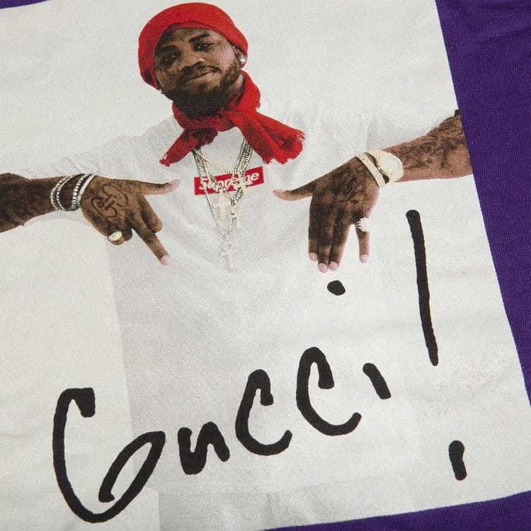 Supreme Gucci Mane T-Shirt Purple