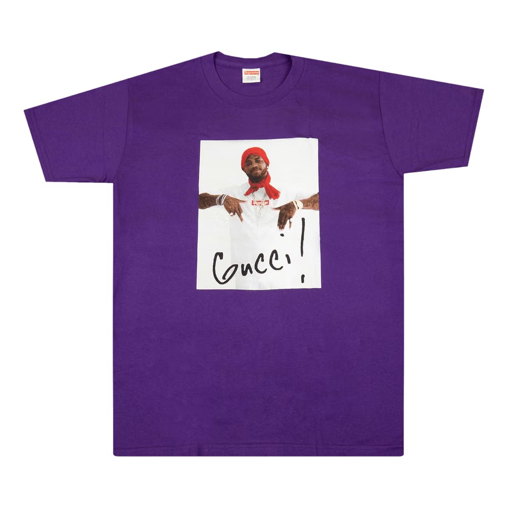 Supreme Gucci Mane T-Shirt Purple