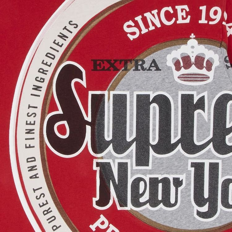 Supreme Lager Shorts-Sleeve Top Red
