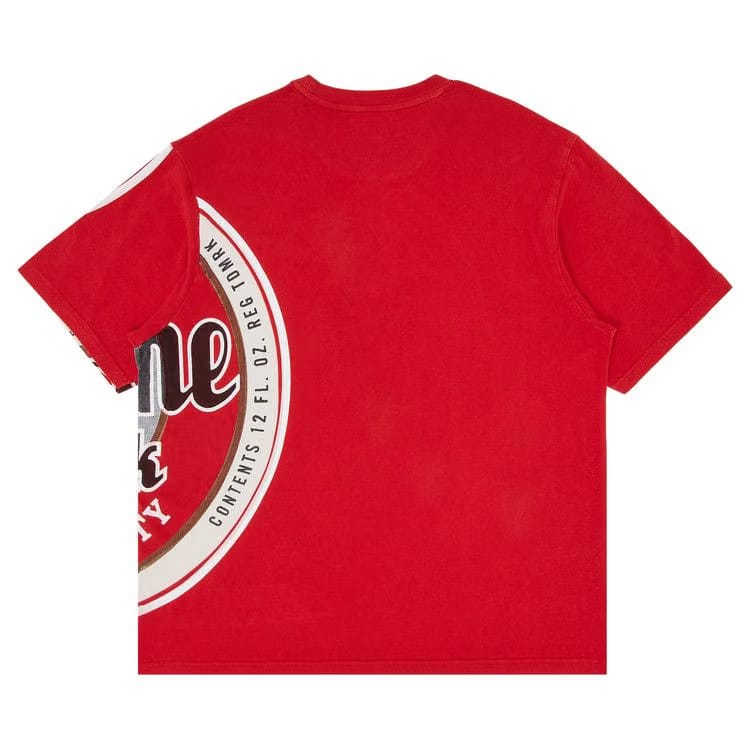 Supreme Lager Shorts-Sleeve Top Red
